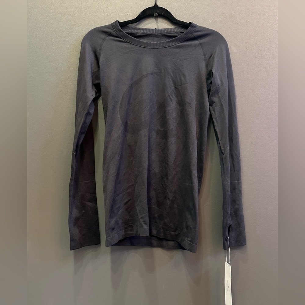 CRZ YOGA Black Fitted Long Sleeve Tee | Thumb Holes‎ | Medium | NWT